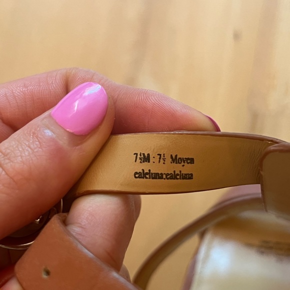 Brown Leather Heels - 3.5 inch heel - Picture 3 of 7